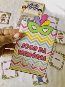 Mini jogo da memória – carnaval 🎉
