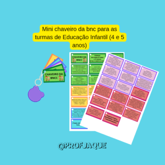 Mini chaveiro da BNCC para educação infantil (4 à 5 anos)