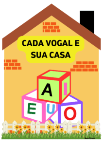 Luva da história: Cada vogal e sua casa.