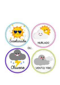 Fichas “Como está o tempo?”