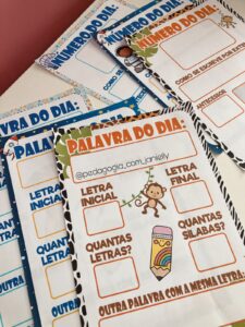 ARQUIVOS – PAINÉIS NÚMERO DO DIA E PALAVRA DO DIA