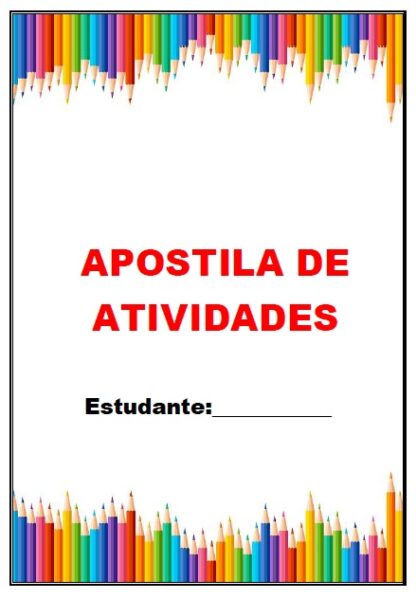 Apostila atividades educação infantil