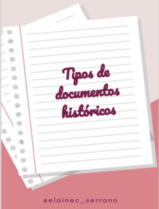 Resumo: tipos de documentos históricos