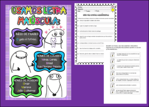 Uso da Letra maiúscula Cartaz e atividades