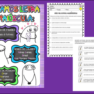 Uso da Letra maiúscula Cartaz e atividades