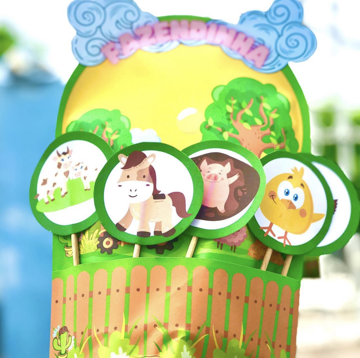 Luva musical fazendinha