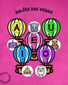 Balões das vogais