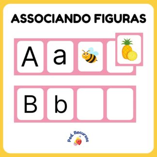 Exemplo de como usar o recurso com o objetivo de associar figuras a sua letra inicial.