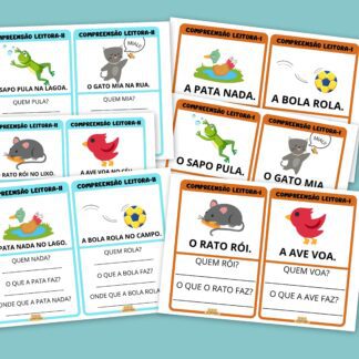 compreensão leitora-Nivel I e II Recurso para desenvolver a leitura e a comprensão leitora no início da Alfabetização.