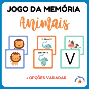 Jogo da Memória Animais