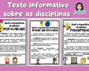 Textos sobre a Importância de estudar as disciplinas