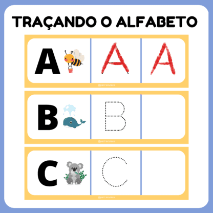 Recurso Traçando o Alfabeto