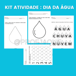 Kit atividade para o dia da água