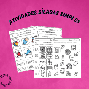 Atividade sílabas simples