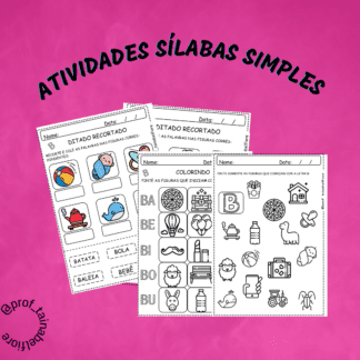 Atividade sílabas simples
