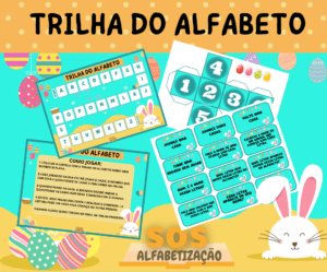 Trilha do alfabeto- Páscoa