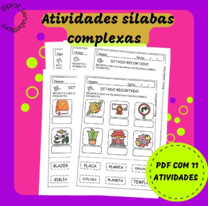 Atividade sílabas complexas com L