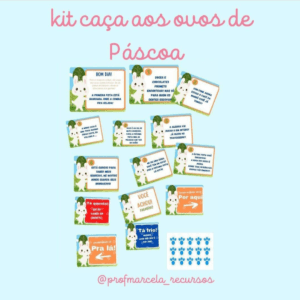 Kit caça aos ovos de páscoa