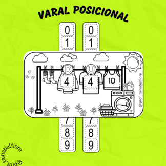 Varal do valor posicional unidade e dezena