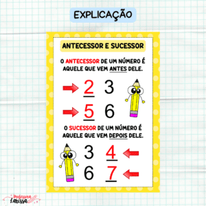 Explicação Antecessor e Sucessor
