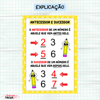 Explicação Antecessor e Sucessor