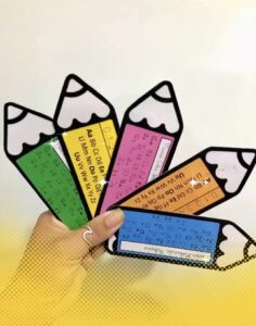 Lápis de apoio – colorido
