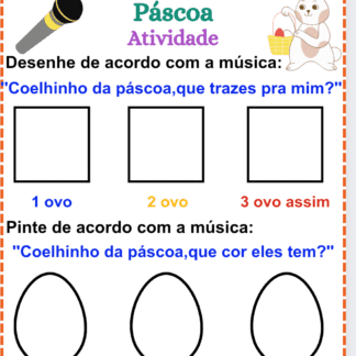 Kit 6 atividades da páscoa