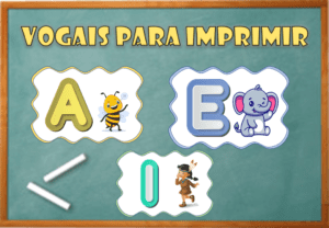 Vogais de parede para imprimir