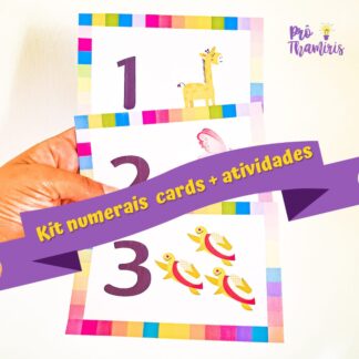 Kit Numerais cards e atividades
