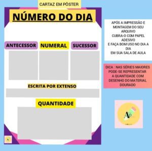 POSTER NUMERAL DO DIA