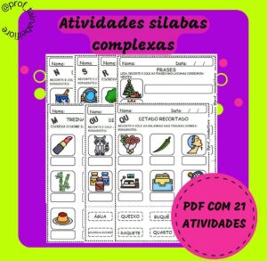 Atividade sílabas complexas