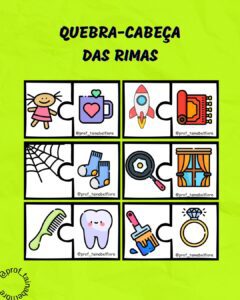 Quebra Cabeça das rimas