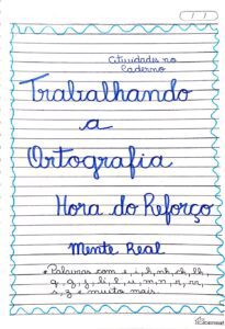 Atividades de Ortografia