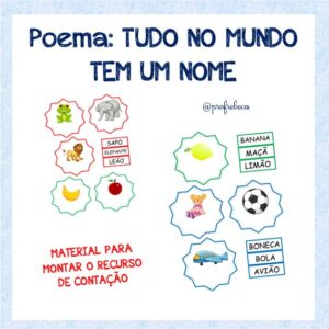 Tudo no Mundo tem um nome – Poema e Atividade.