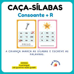 Caça-sílabas Consoante + R