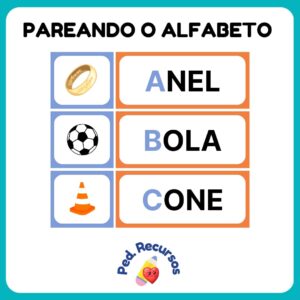 Recurso pareando o alfabeto