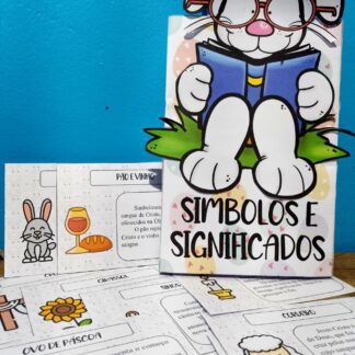 SACOLA SIMBOLOS DA PÁSCOA + ATIVIDADES