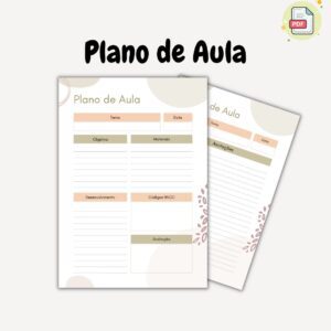 Plano de Aula Diário – Planner