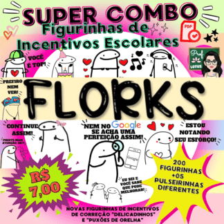 COMBO DE FIGURINHAS INCENTIVOS FLORKS