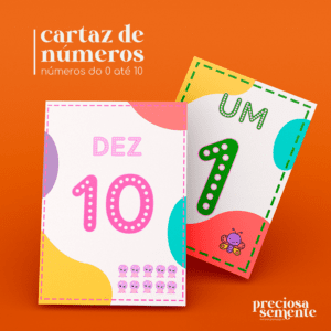 cartaz de números 🍎🌈✨