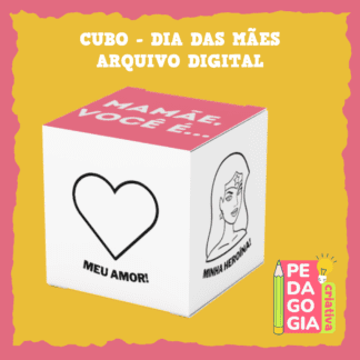 Lembrancinha Cubo - Dia das Mães