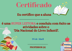 Certificado Dia do Livro