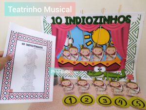 Teatrinho: 10 indiozinhos