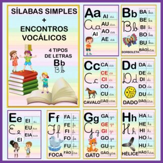 SÍLABAS SIMPLES+ENCONTROS VOCÁLICOS