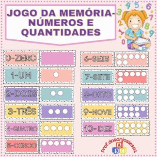 JOGO DA MEMÓRIA- NÚMEROS E QUANTIDADES