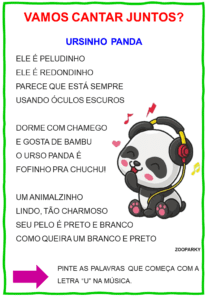 ATIVIDADE LETRA U