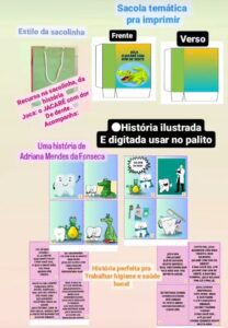 KIT HISTÓRIA JOCA O JACARÉ COM DOR DE DENTE(IDEAL PARA TRABALHAR HIGIENE E SAÚDE BUCAL)