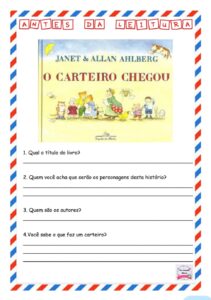 SEQUÊNCIA DE ATIVIDADES O CARTEIRO CHEGOU