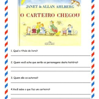 SEQUÊNCIA DE ATIVIDADES O CARTEIRO CHEGOU