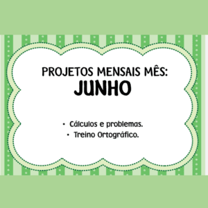 Projetos mensais: Junho